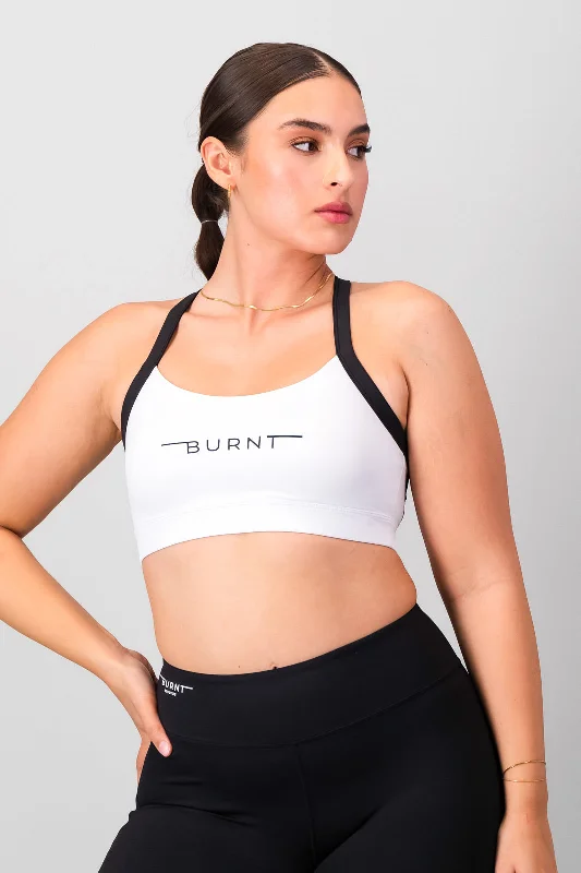 Yoga Bar with Antioxidant-Rich Ingredients -Milan Sports Bra - White