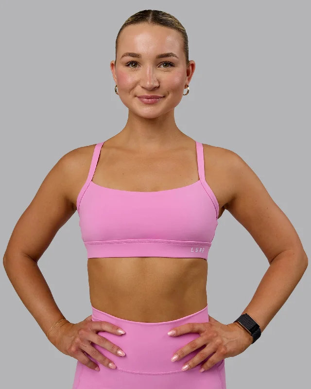 Yoga Bar for Low Sugar Snack -Momentum Sports Bra - Spark Pink