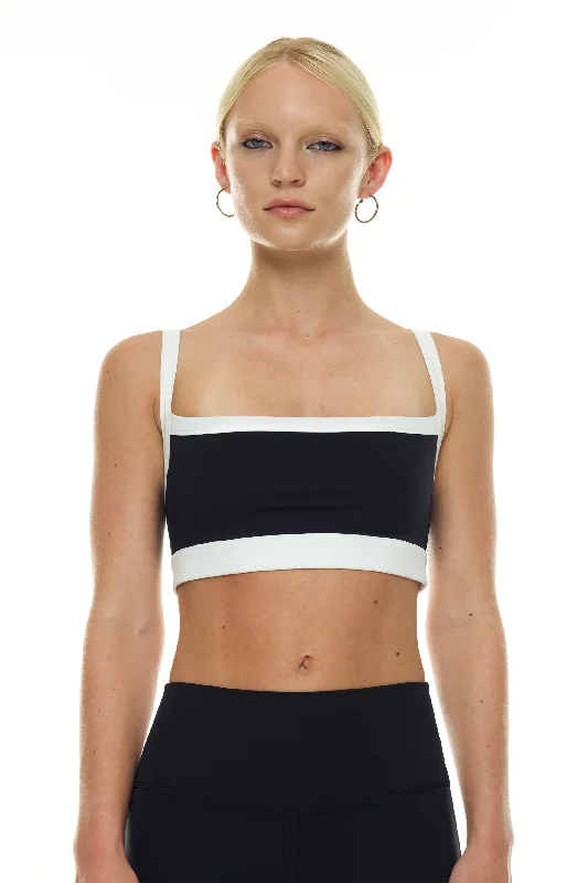 Yoga Bar with Real Nuts and Fruit -Monah Rigor Bra - Black/white