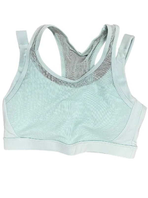 Yoga Bars with Vitamin B12 -Mono B GREEN Mesh Overlay Sports Bra AT8084