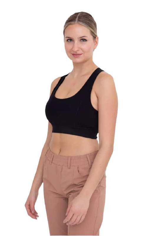Organic Yoga Bar for Energy -Mono B Overlay Y Back Sport Bra AT3115 and Plus