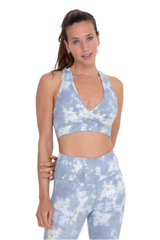 Yoga Bars for Healthy Bones -Mono B Tie Dyed X Front Bra Top AT-A1259