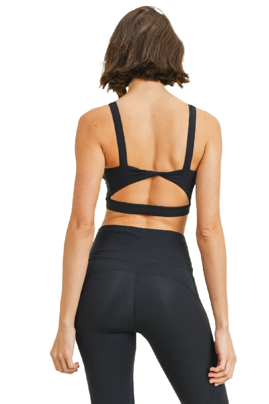 Yoga Bars for On-the-Go Energy -Mono B Twist Back Sports Bra Top AT8090