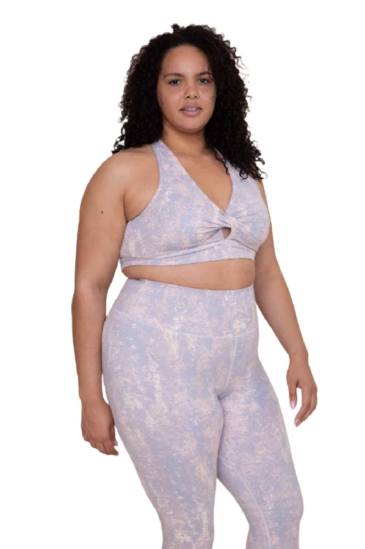 Yoga Bar with Raw Cacao -Mono B Twist Speckle Bra Top AT-B0185 Plus