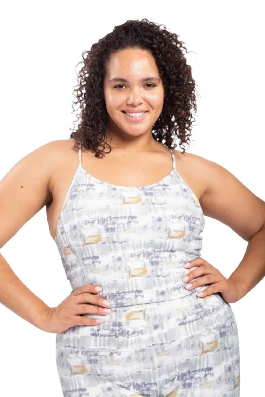 Energy Yoga Bars for Yoga Enthusiasts -Mono B Watercolor Cami AT-B0276 Plus