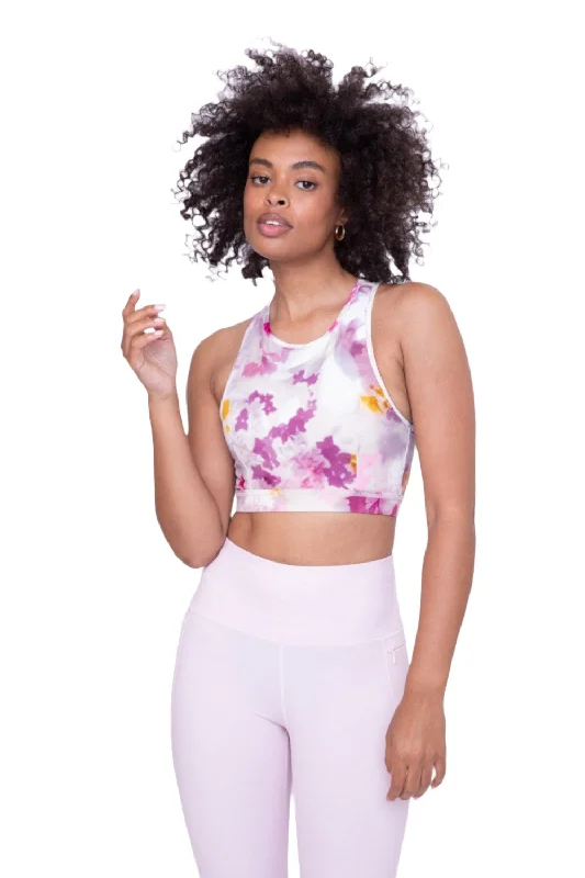 Yoga Bar with Lemongrass -Mono B Watercolor Floral Sports Bra AT3106