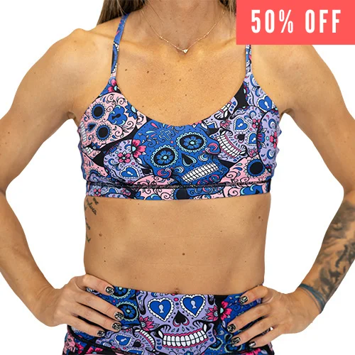 Yogurt-Flavored Yoga Bar -Move Free Bra | Cotton Candy Skulls