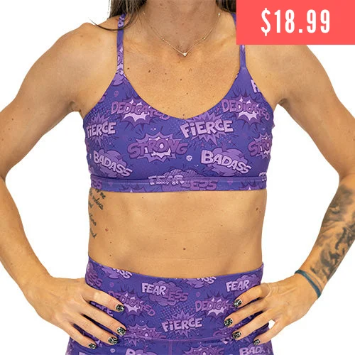 Yoga Bar with Organic Cocoa -Move Free Bra | Fearless | Purple