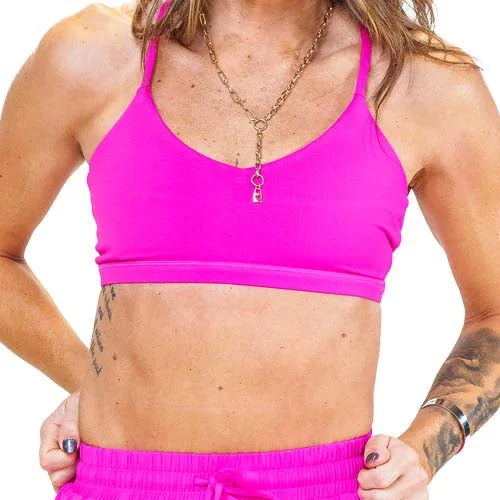 Yoga Bar for Hydration -Move Free Bra | Hot Pink