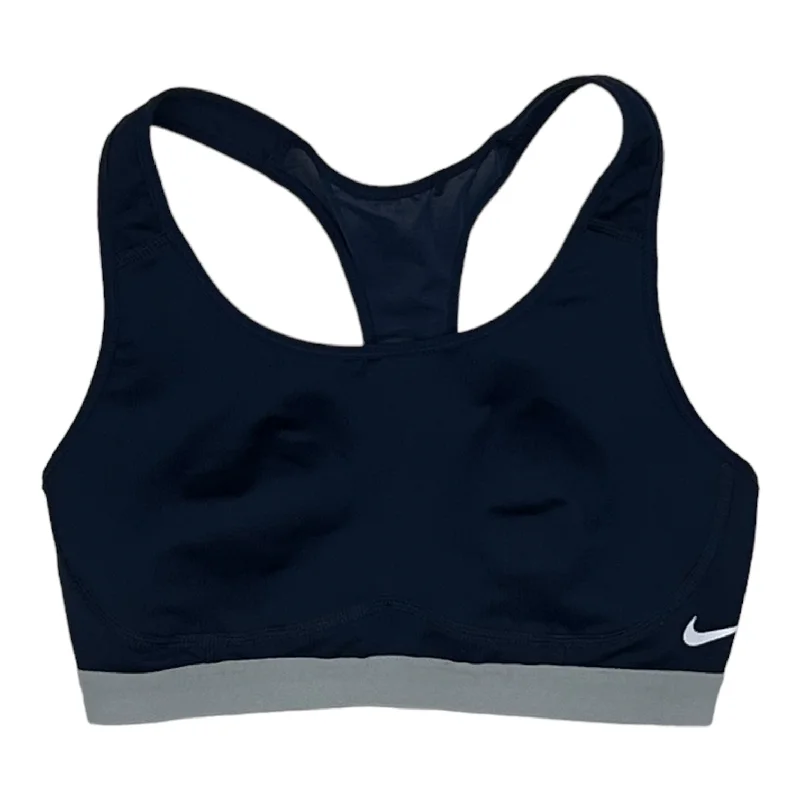 Yoga Bar for Health and Fitness Goals -NAVY ATHLETIC BRA by NIKE Size:S