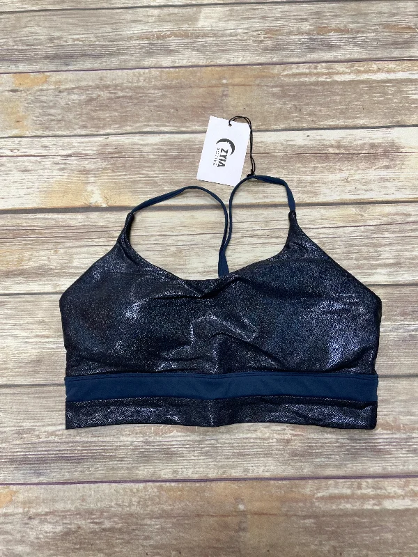 Yoga Bar with Pea Protein -Navy Athletic Bra Zyia, Size L