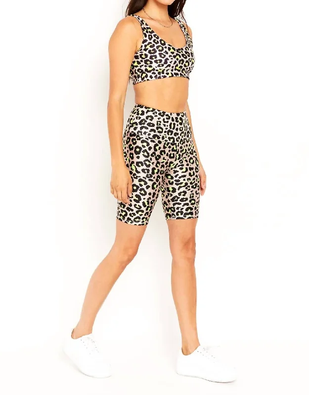 Yoga Bar with Adaptogens for Stress Relief -Neon U-Bra In Nude Cheetah