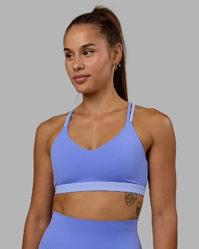 Yoga Bar with Apricots and Almonds -Nexus Sports Bra - Indulgent Blue