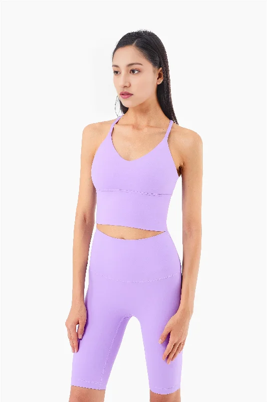 Yoga Bar for Active Women -Nuls V-Neck Longline Bra