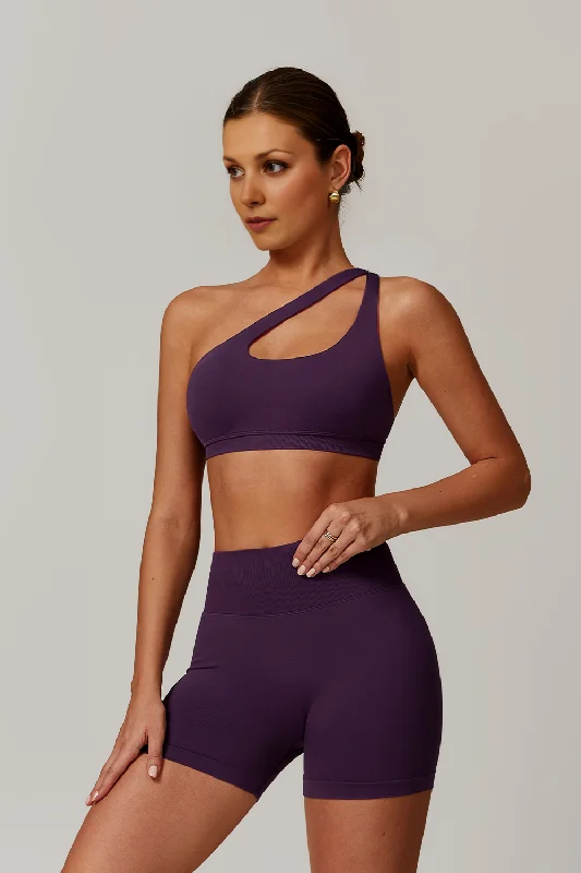Yoga Bar with Essential Amino Acids -One-shoulder Irregular Bra