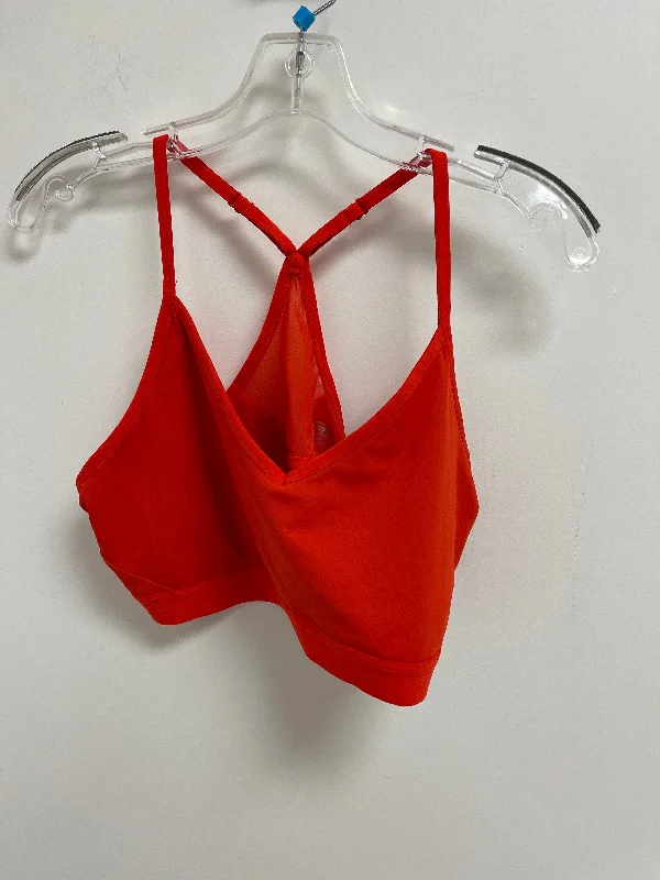 Yoga Bars for Clean Nutrition -Orange Athletic Bra Athletic Works, Size 2x