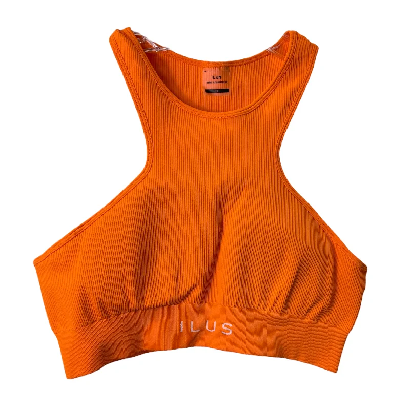 Yoga Bar with Natural Flavors -Orange Athletic Bra By ilus Size: Xl