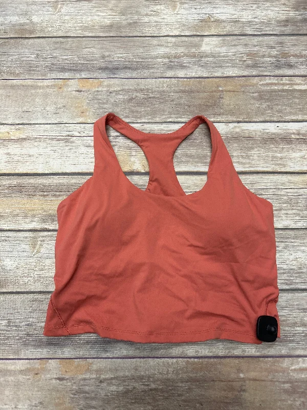 Yoga Bar for Energizing Post-Yoga -Orange Athletic Bra Calia, Size Xl