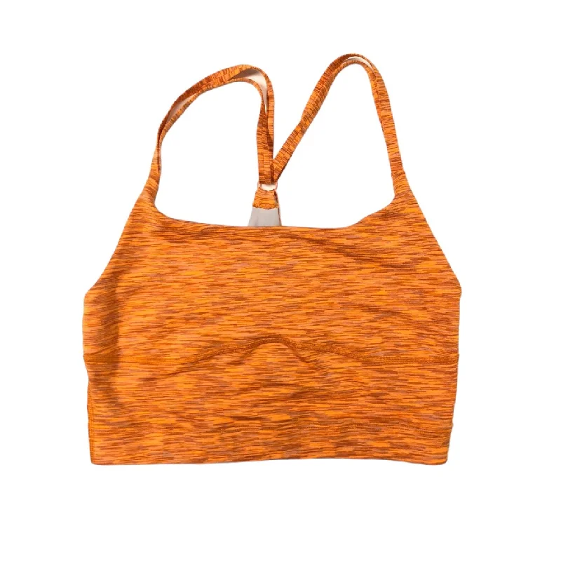 Yoga Bar for Improved Recovery After Workouts -Orange Athletic Bra Outdoor Voices, Size S