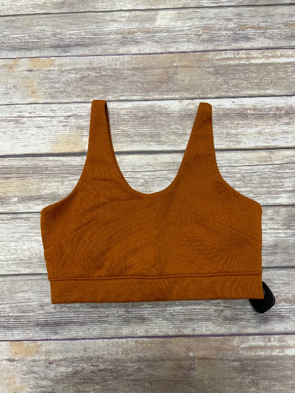 Yoga Bar for Post-Workout Recovery -Orange Athletic Bra Under Armour, Size M