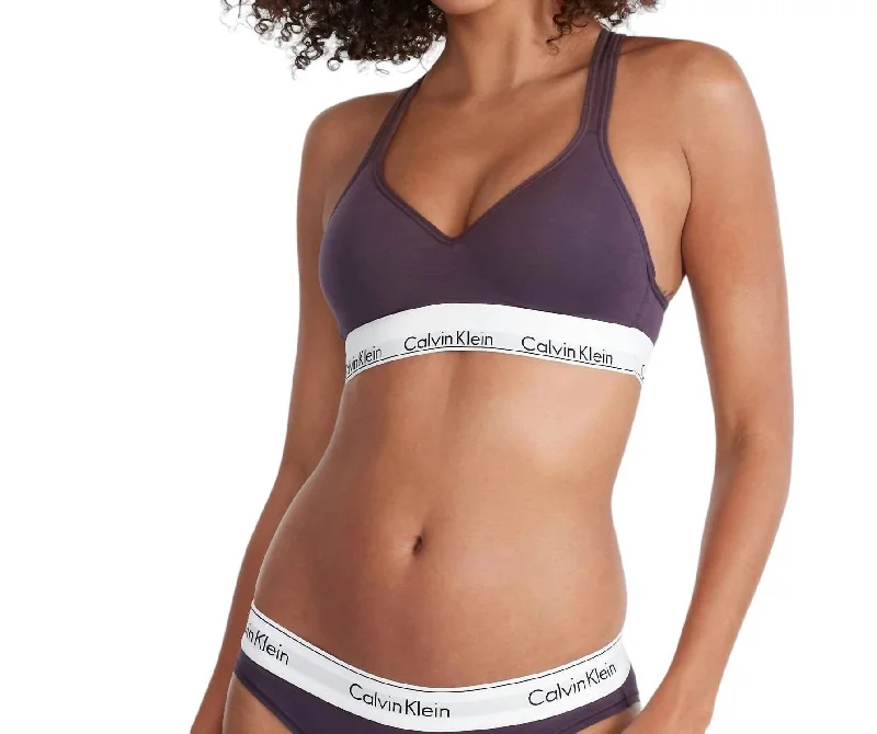 Yoga Bar with Spinach and Kale -Padded Bralette In Purple