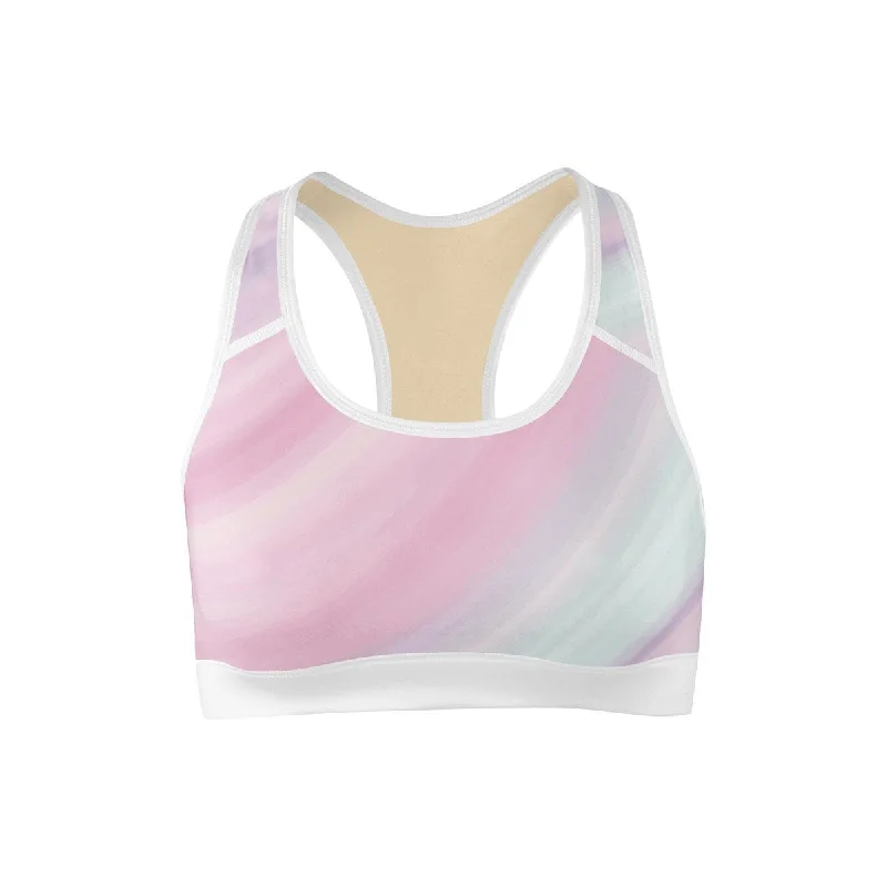 Yoga Bar with Probiotics for Gut Health -Pastel Sports Bra