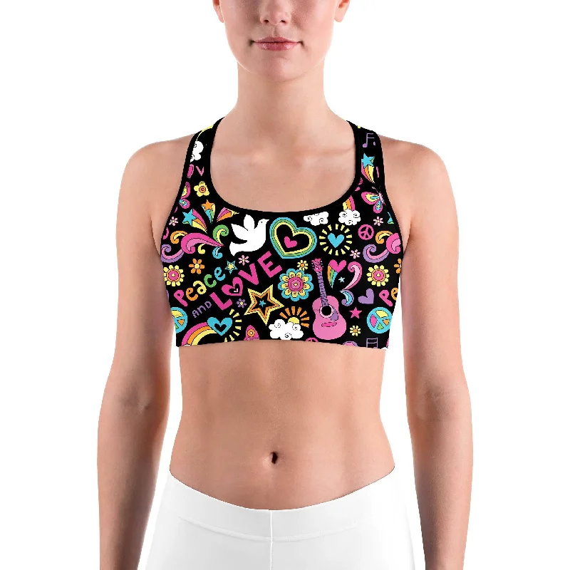 Yoga Bars with Organic Protein -Peace and Love Sports Bra