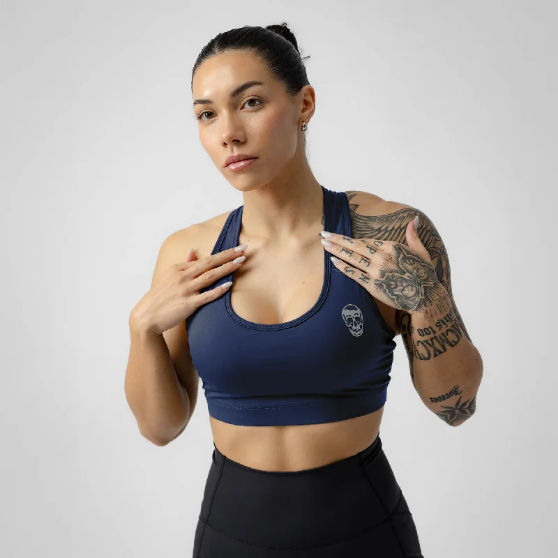 Yoga Bar with Pomegranate -Performance Bra - Navy