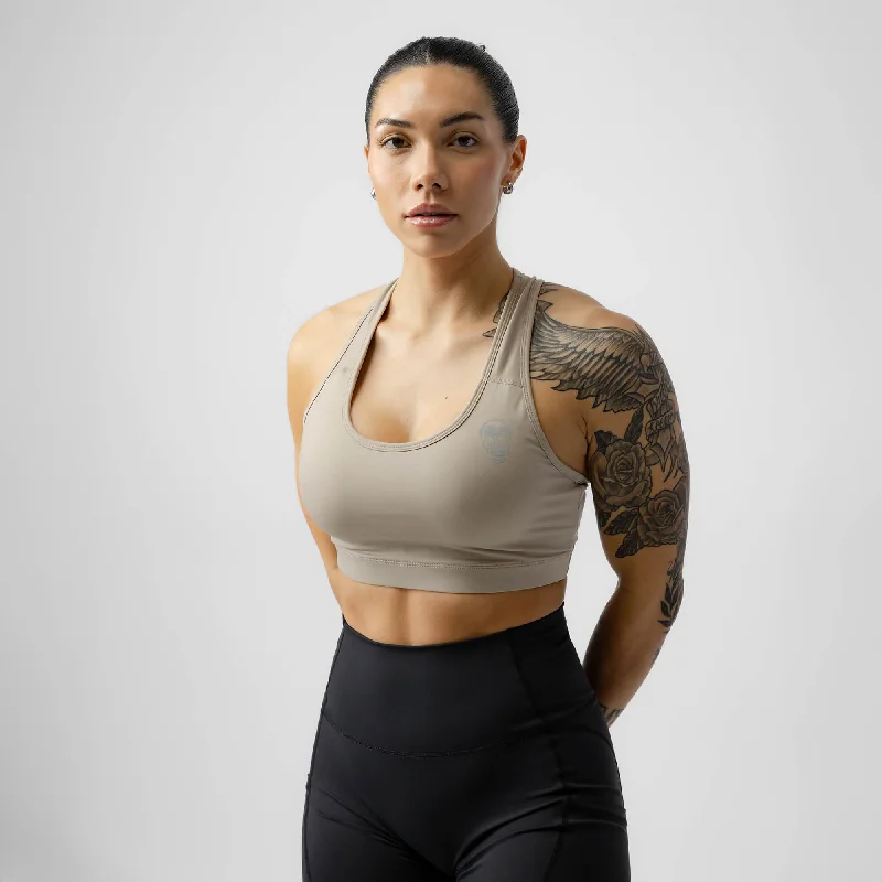 Yoga Bar for Performance Recovery -Performance Bra - Taupe