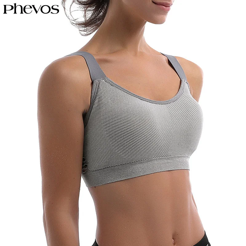 Yoga Bar with Raw Fruits -Phevos 2018 NEW Womens Sport Bra Push Up