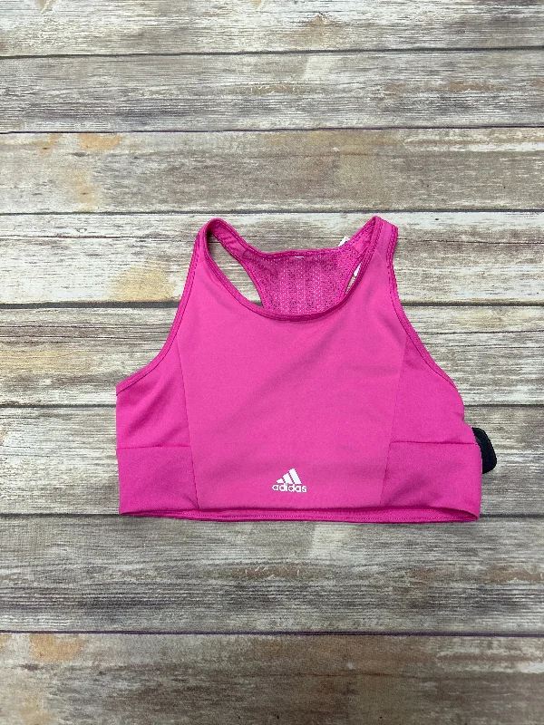 Yoga Bars for Clean Fuel -Pink Athletic Bra Adidas, Size S