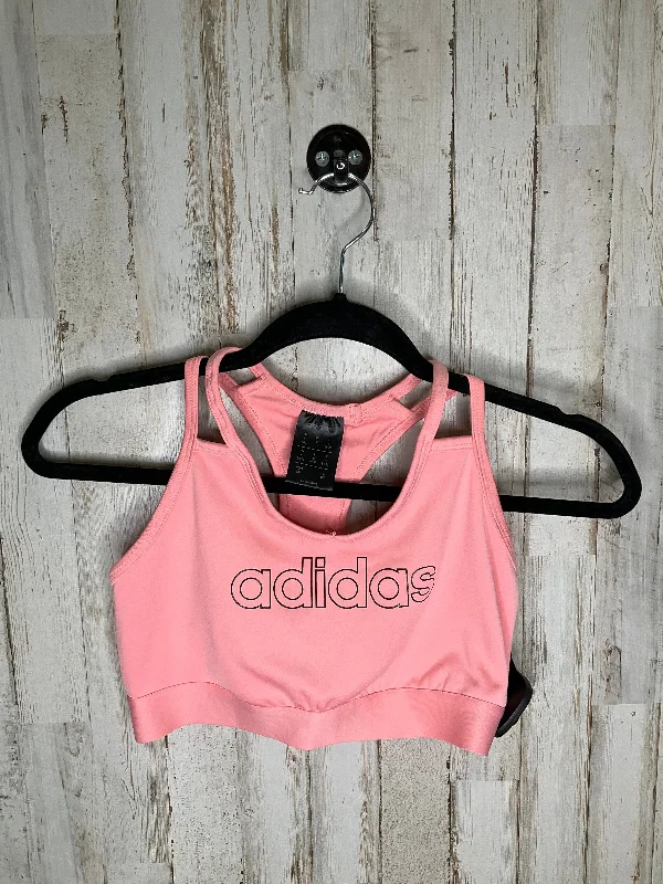 Yoga Bar for Hydration and Endurance -Pink Athletic Bra Adidas, Size S