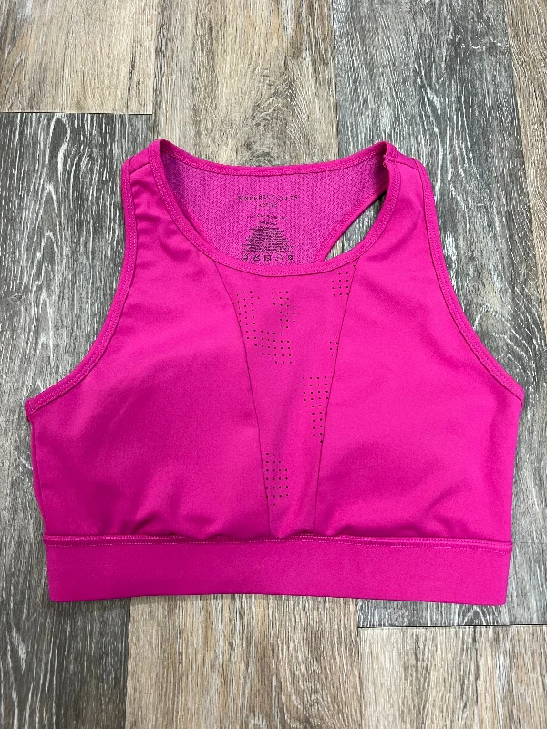 Yoga Bar with Spirulina and Chlorella -Pink Athletic Bra Sincerely Jules, Size S