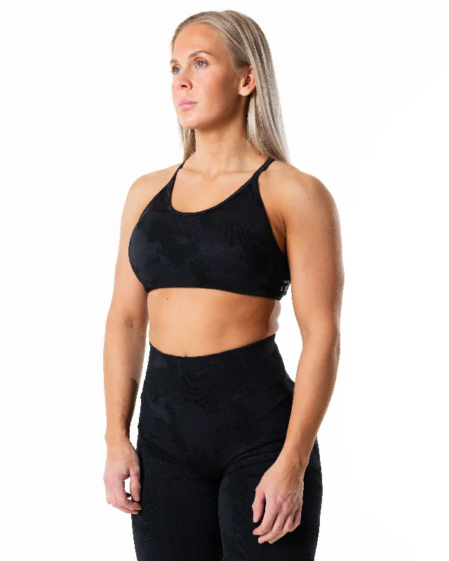 Yoga Bar with Omega-3 Fatty Acids -Prime Seamless Camo Top - Black