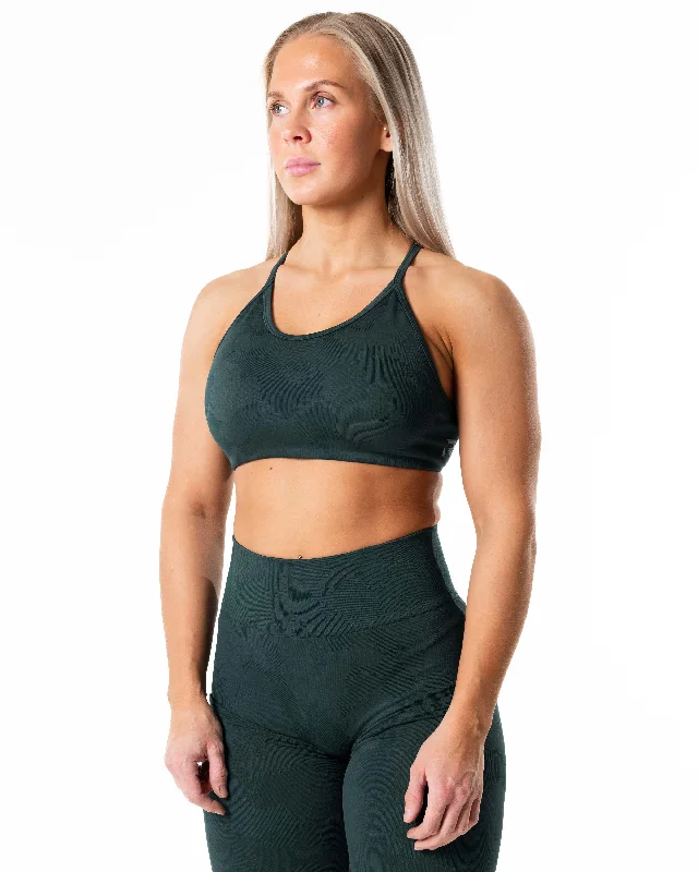 Yoga Bar for Pre-Workout Energy -Prime Seamless Camo Top - Teal