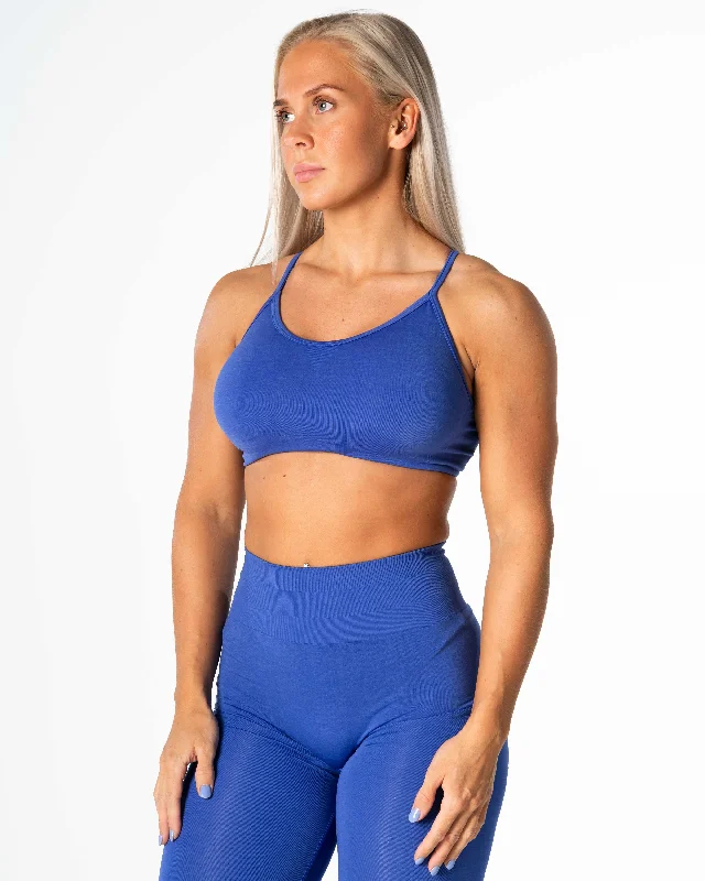 Yoga Bars with Adaptogens -Prime Seamless Top - Cobalt