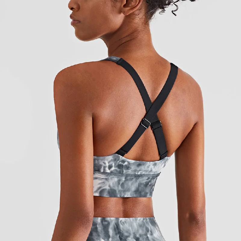 Yoga Bar with Stevia -Print Yoga Bra