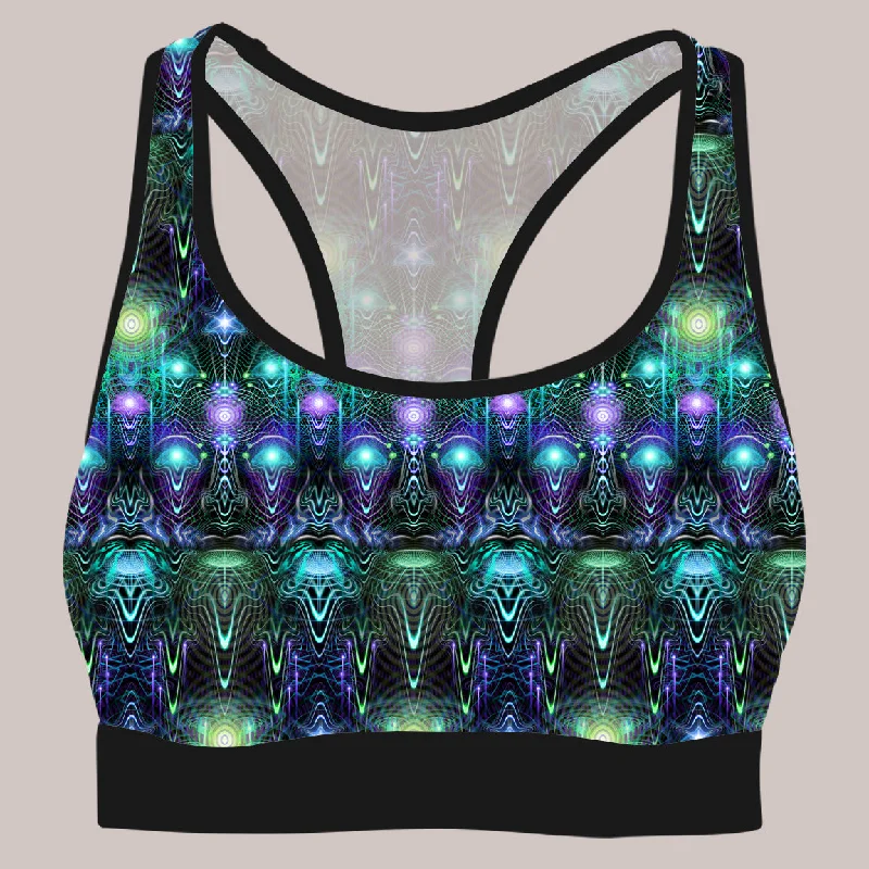Yoga Bars with Energy-Boosting Ingredients -Psychedelic Active Bra (UV/RGB, Eco-Friendly) | CERNUNNOS Yoga Bars with Energy-Boosting Ingredients -Psychedelic Active Bra (UV/RGB, Eco-Friendly) | CERNUNNOS