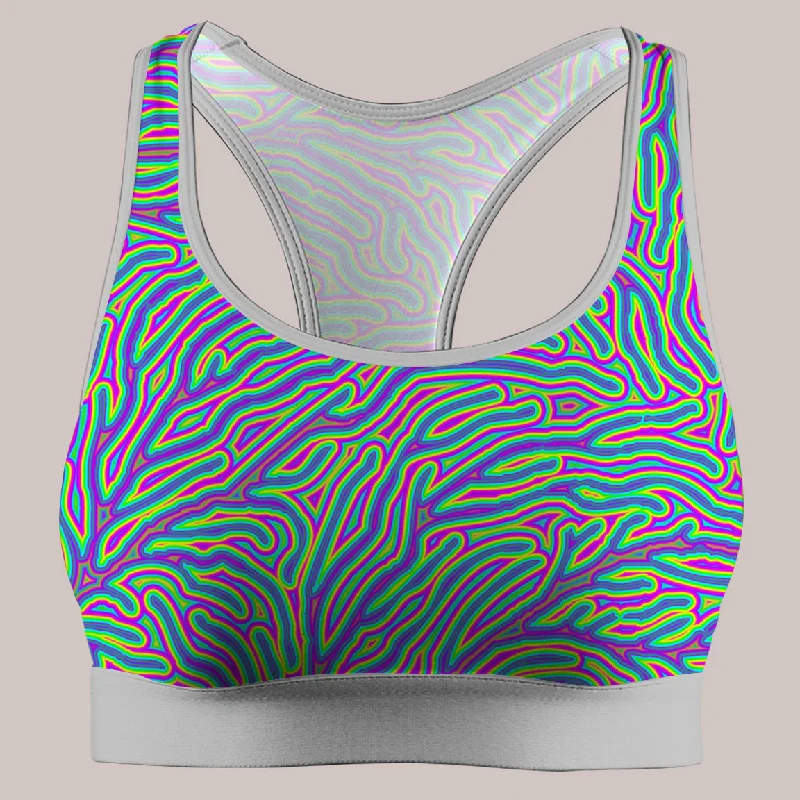 Healthy Yoga Bars with Nuts and Seeds -Psychedelic Active Bra (UV/RGB, Eco-Friendly) | ROOTS Healthy Yoga Bars with Nuts and Seeds -Psychedelic Active Bra (UV/RGB, Eco-Friendly) | ROOTS