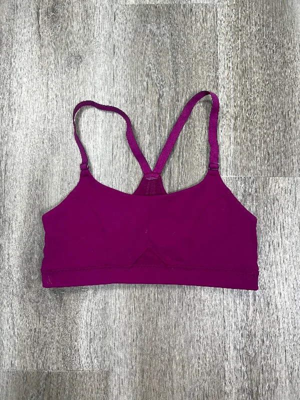 Yoga Bar for Focus and Concentration -Purple Athletic Bra Athleta, Size S