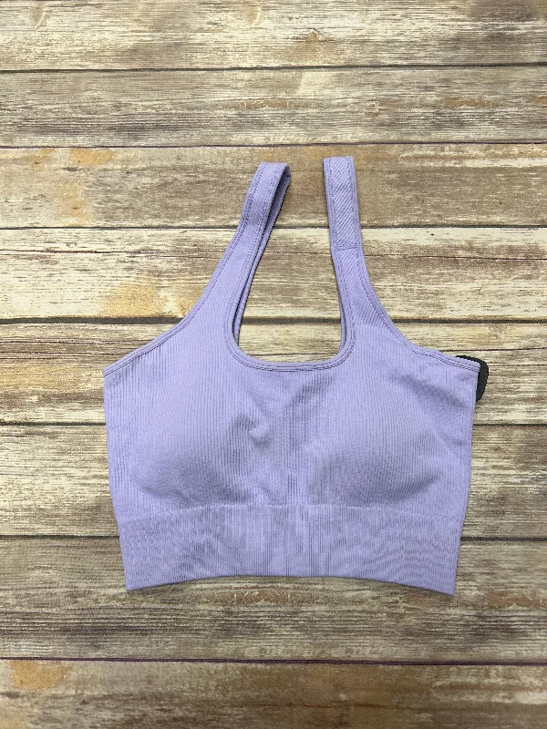 Healthy Yoga Bar with Real Ingredients -Purple Athletic Bra Cmf, Size M