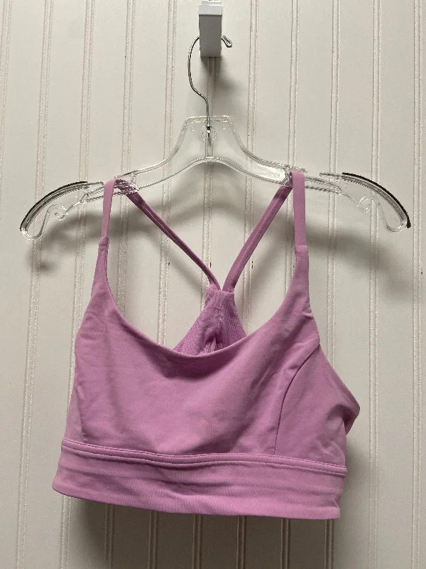 Yoga Bar for Mindful Eating -Purple Athletic Bra Lululemon, Size L