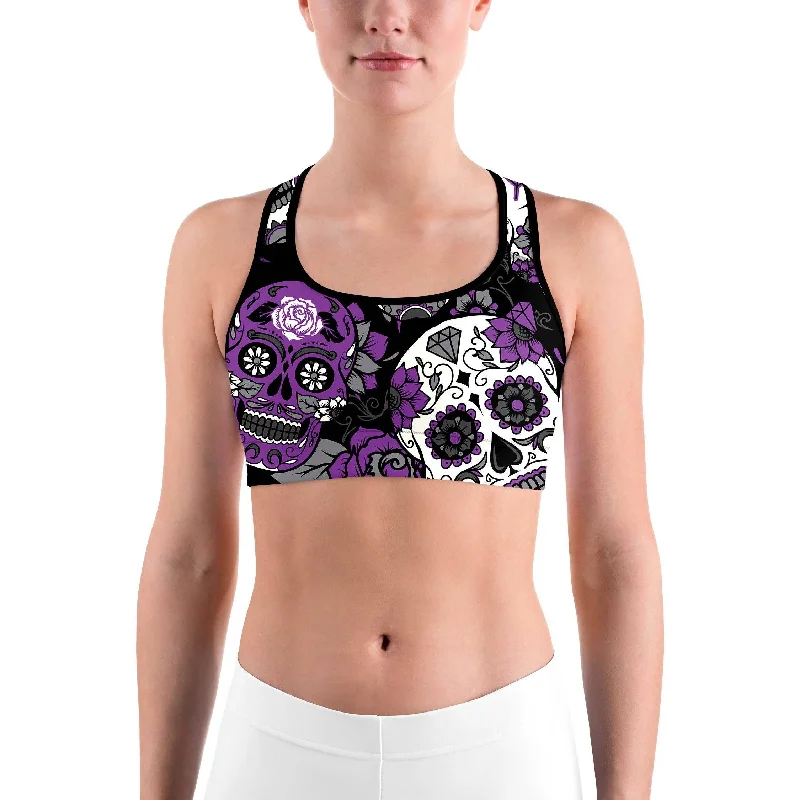 Protein Yoga Bars with Fruit and Nuts -Purple Sugar Skull Sports Bra