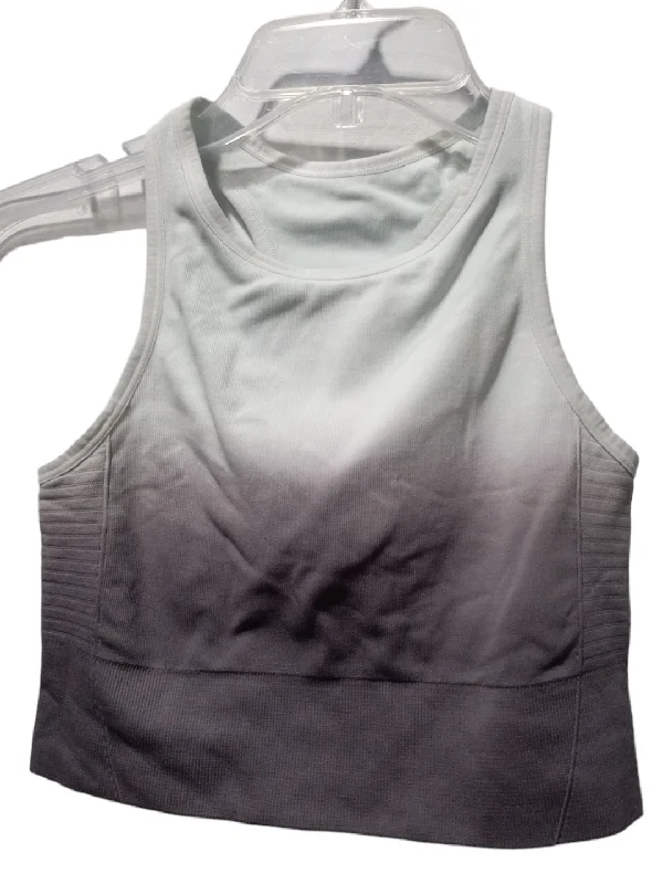 Yoga Bar for Protein and Recovery -Purple & White Athletic Bra Mono B, Size S