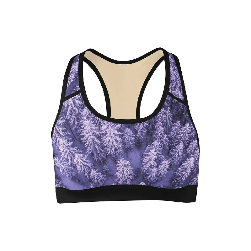 Yoga Bar with Agave -Purple Winter Sports Bra
