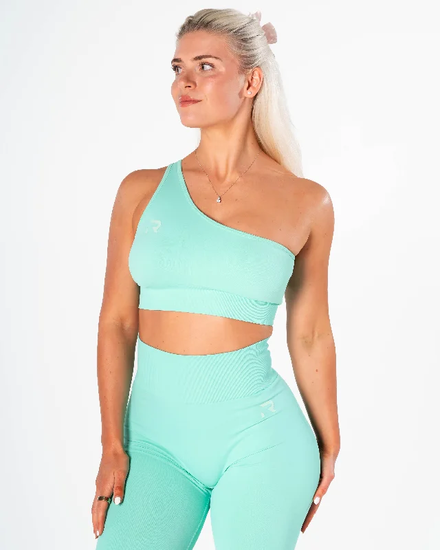 Yoga Bar with Matcha -Radiant Single Strap Top - Mint Green