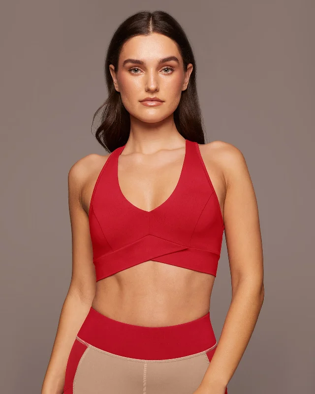 Yoga Bar with Sweet Potato -Ray V-Neck Longline Bra