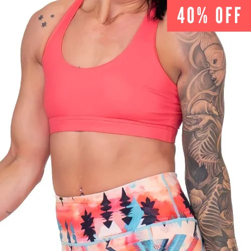 Yoga Bar with Coconut -Butterfly Back Bra | Re-Think Pink