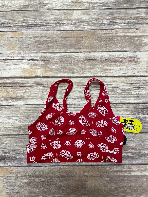 Yoga Bar with Vitamin C -Red Athletic Bra Cme, Size M