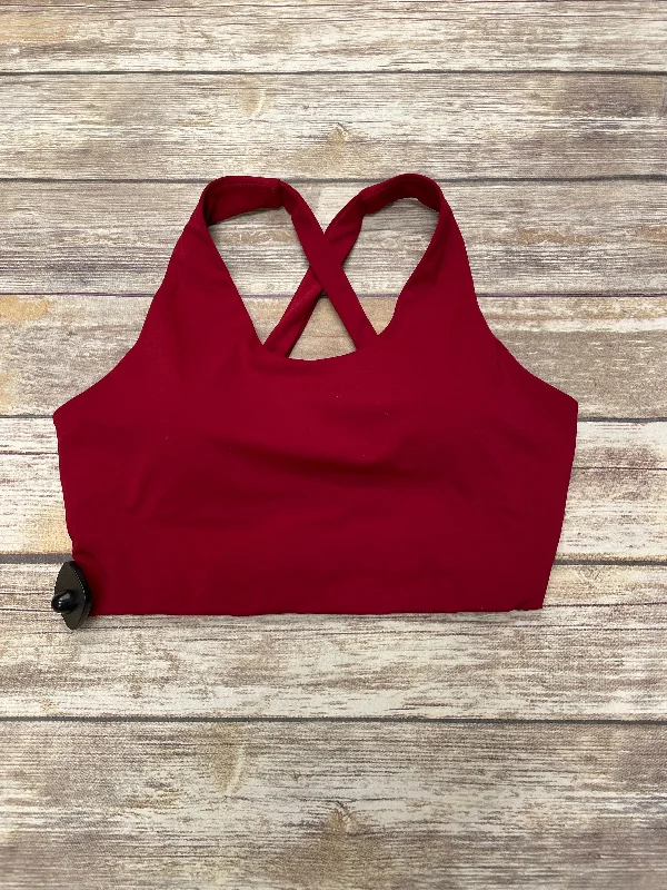 Yoga Bar with Pomegranate for Antioxidant Support -Red Athletic Bra Cmf, Size Xl
